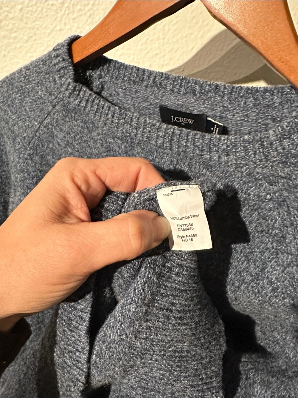 J. Crew 100% Lambs wool Crewneck Sweater